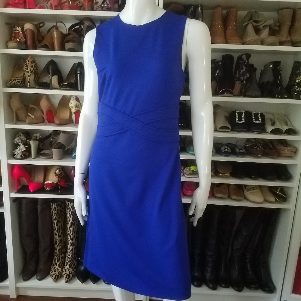 Diane von Furstenberg Blue Evita Knit Dress DVF
